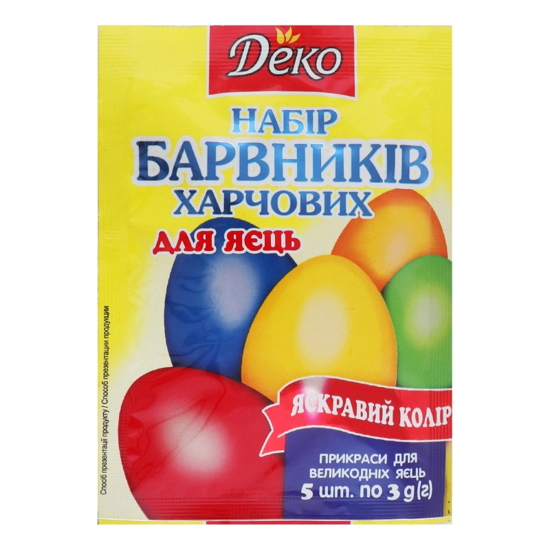 Набір барвників харчових для великодніх яєць Деко м/у 1шт