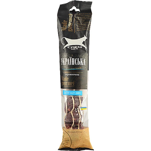 Ковбаса [Спец Цехk [Українськаk сирокопчена, вищий ґатунок