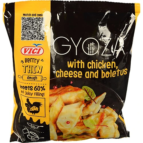 Гіоза з куркою сиром та грибами Vici м/у 400г