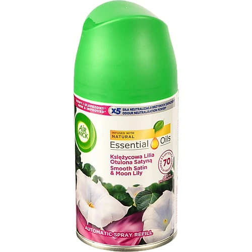 Балон змінний для автоматичного освіжувача повітря Smooth Satin&Moon Lily Freshmatic Air Wick 250мл