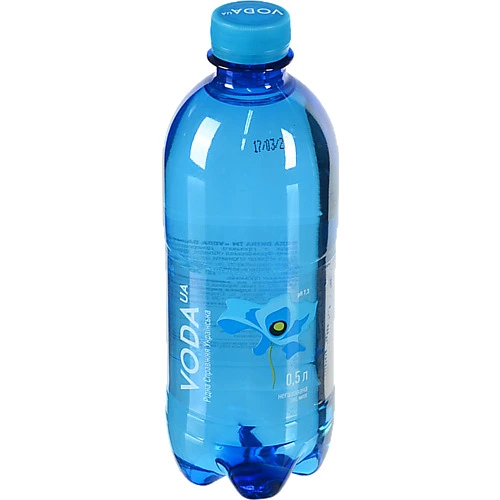 Вода питна ТМ VODA UA.Рідна Справжня Українська. 0.5 л.. негаз. ПЕТ