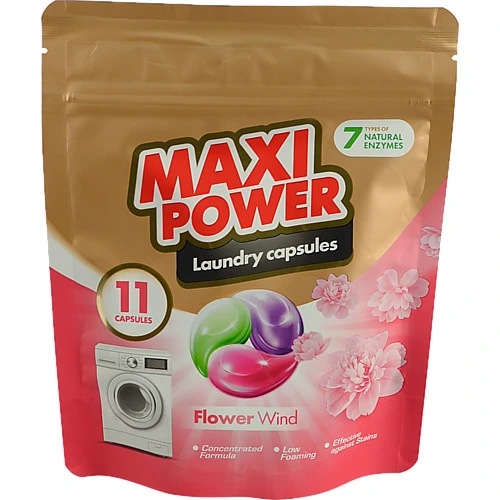 Капсули для прання Maxi Power 11шт квітковий вітер