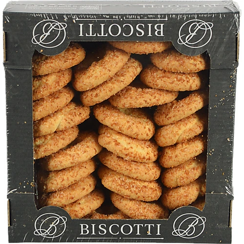 Печиво Biscotti 400г здобне пісочно відсадне кокоша