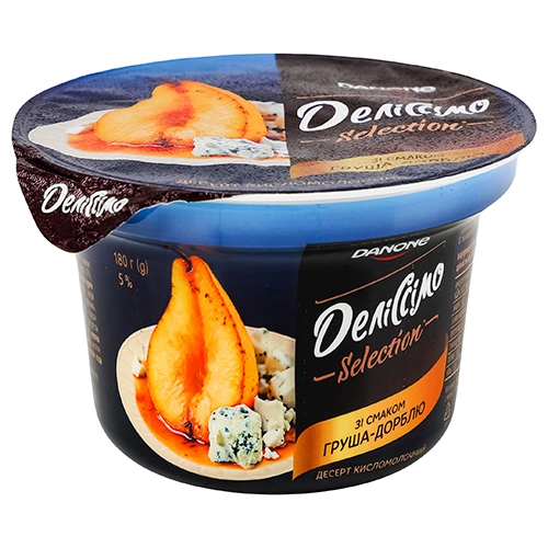 Десерт Деліссімо 180г 5 груша-дорблю