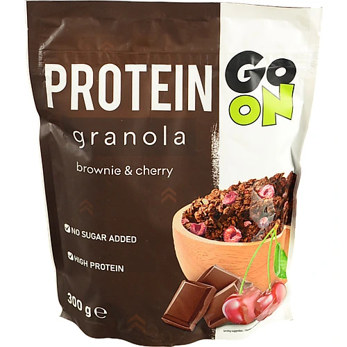 Гранола Sante 300г протеїн вишня брауні GO ON