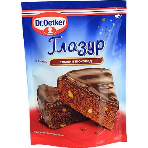 Глазур Темний шоколад Dr.Oetker д/п 100г