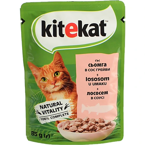 Корм Кітікет 85г лосось в соусі пауч