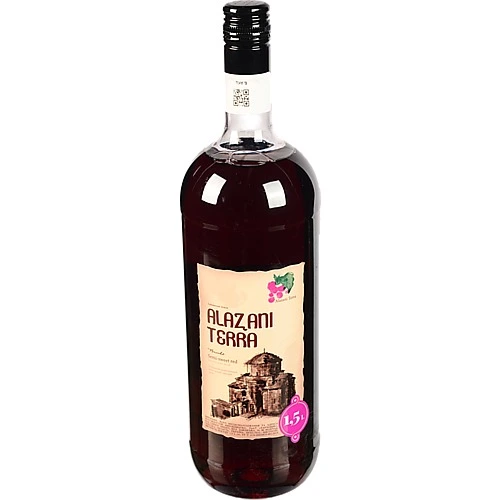 Винний напій 1.5л 8.5% червоний напівсолодкий ароматизований Bacche Alazani Terra