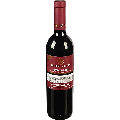 Вино Teliani Valley Алазанська долина 0.75л червоне напівсолодке
