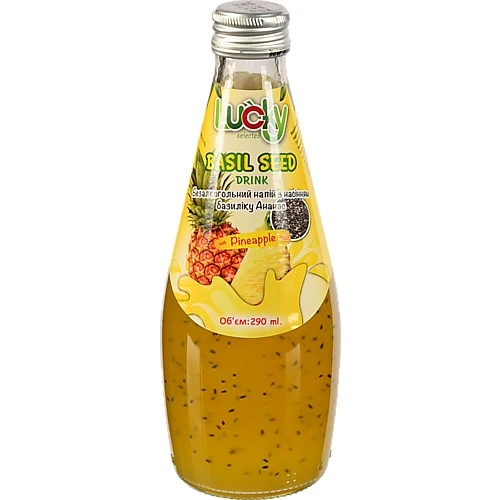Напій Lucky 290мл ананас насіння базиліку
