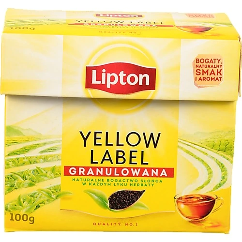 Чай Lipton 100г чорний yellow label ctc