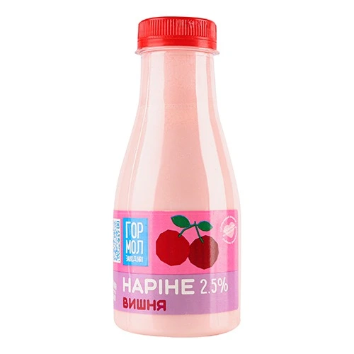 Продукт кисломолочний 2.5% Вишня Наріне Гормолзавод 1 п/пл 330г