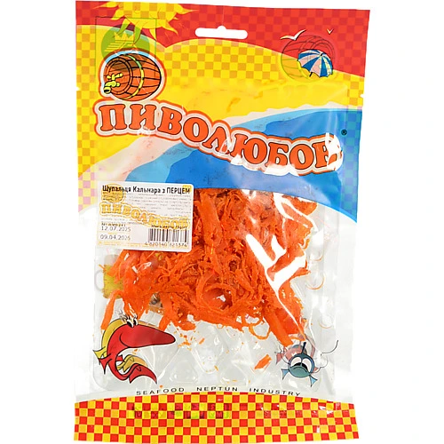 Кальмар Піволюбов 75г щупальця з перцем