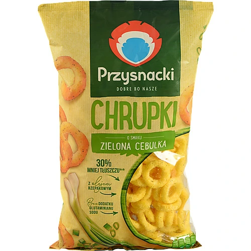 Снеки кукурудзяні зі смаком зеленої цибулі Przysnacki м/у 150г