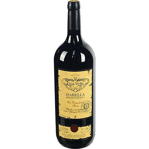 Вино Алианца 1.5л червоне напівсолодке Ізабелла молдавська магнум Casa Veche