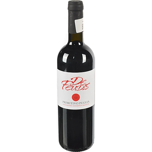 Вино Примітіво ді Мондурія 0.75л Пулья Де Феудіс червоне сухе