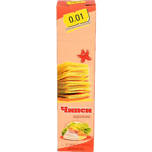 Чіпси 0.01 60г бекон