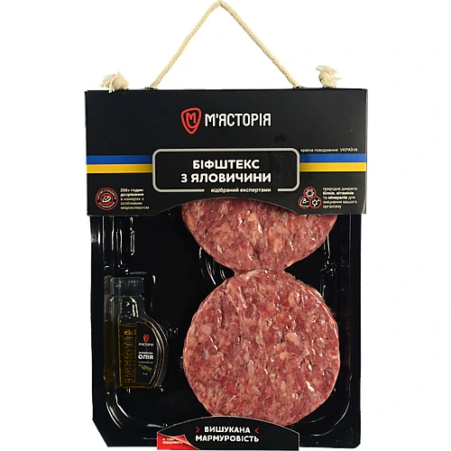 Біфштекс Мясторiя яловичина охл.