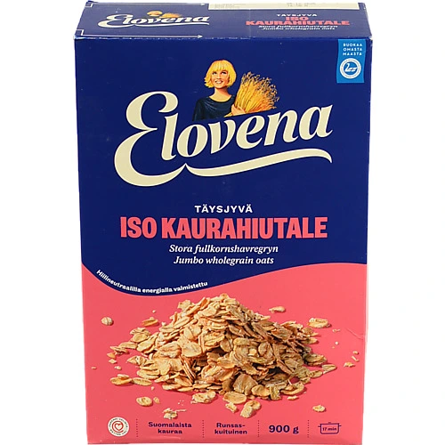 Пластiвцi Elovena 900г вiвсянi фінський геркулес