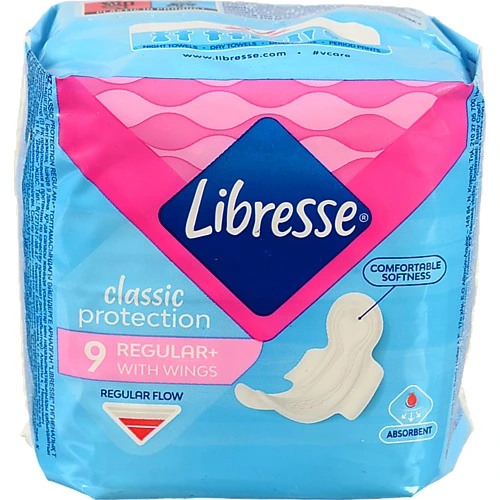 Прокладки гігієнічні Classic Protection Regular+ Libresse 9шт