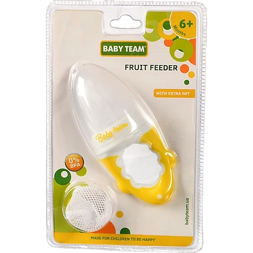Сіточка для прикорму для дітей від 6міс силіконова Fruit Feeder Baby Team 1шт