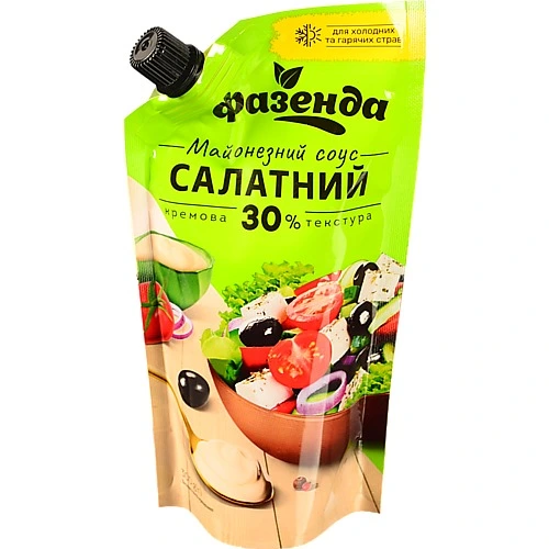 Соус майонезний Фазенда 300г салатний 30% жирності
