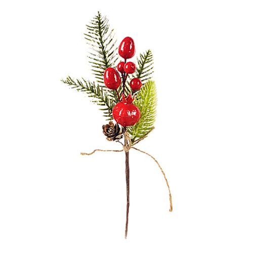 Декор новорічний флористична композиція тип 22 28cm