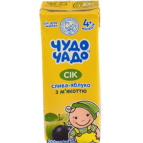 Сік Чудо-чадо Слива-Яблуко 200мл