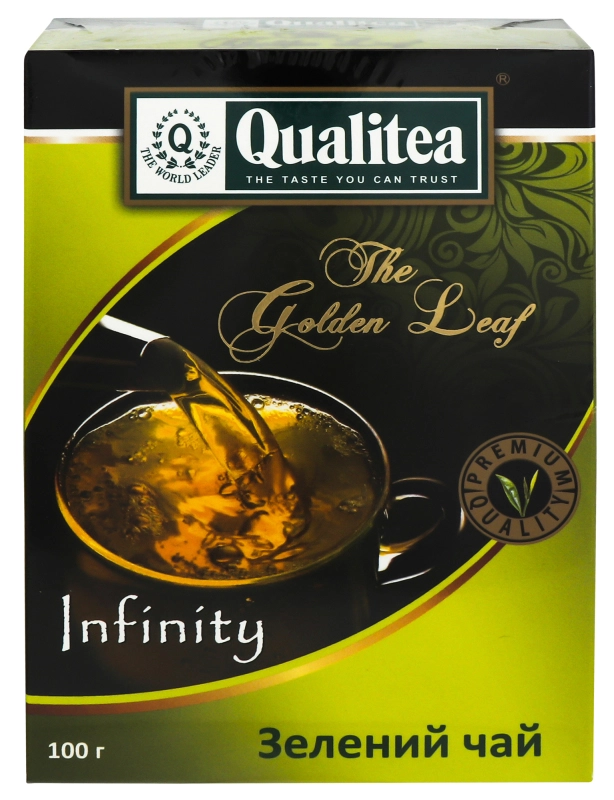 Чай зелений листовий Infinity Qualitea к/у 100г