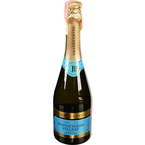 Вино ігристе 0.75л 10-13.5% біле напівсухе 0.75л Французький бульвар бут