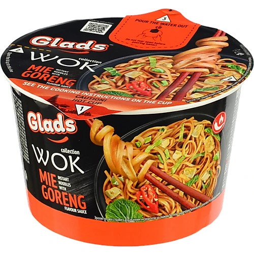 Локшина швидкого приготування з соусом Мі Горенг Glads 95г