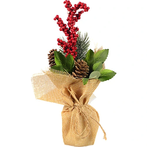 Декор новорічний флористична композиція тип 2 20cm