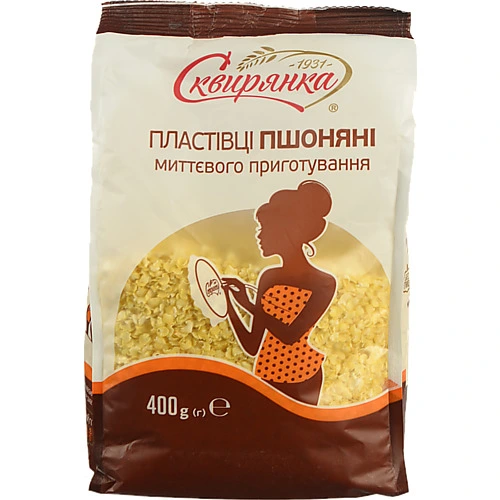 Пластівці пшоняні миттєвого приготування Сквирянка 400г