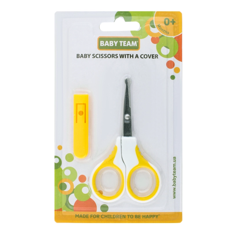 Ножиці для дітей від народження з чохлом 7102 Baby Team 1шт