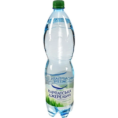 Вода мінеральна слабогазована Карпатська Джерельна п/пл 1.5л