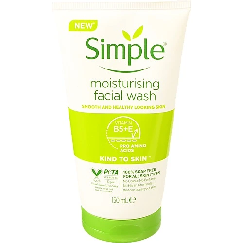 Гель для вмивання зволожуючий Kind to skin Simple 150мл