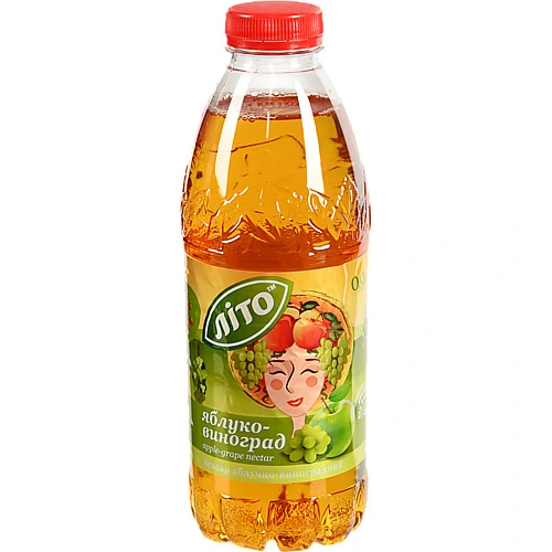 Нектар Біола 0.9л літо яблуко виноград