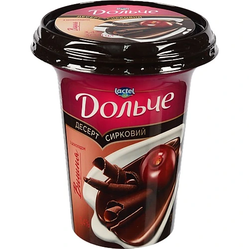 Десерт Дольче 300г 3.4% сирковий вишня шоколад ст