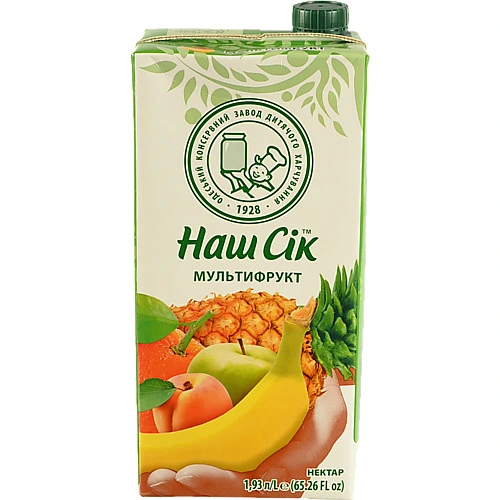 Нектар Наш сік 1.93л мультифрукт тропік