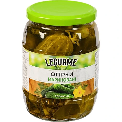 Огірки Legurme 680мл мариновані