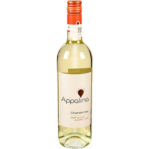Вино Appalina 0.75л Шардоне безалкогольне біле