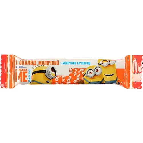 Шоколад молочний з молочною начинкою Despicable Me Любімов Kids м/у 12.5г