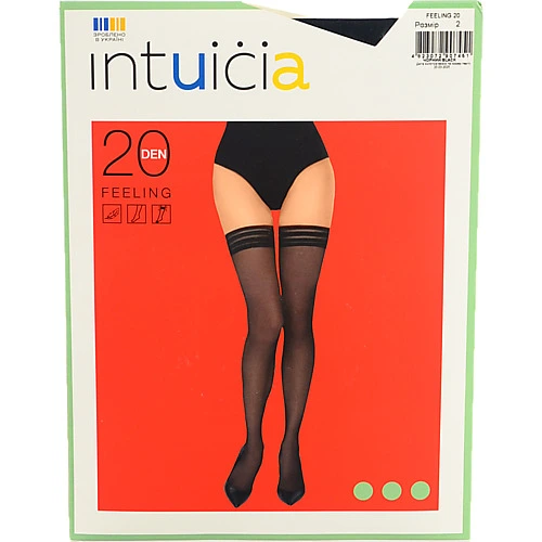 Панчоха ІНТУІЦІЯ Панчоха 20 ЧОРНИЙ 2