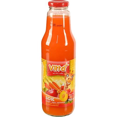 Сік VITTA+ 0.75л моркв`яно яблучно персиковий