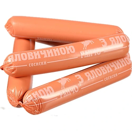 Сосиски [Ранчоk з яловичиною, вищого ґатунку