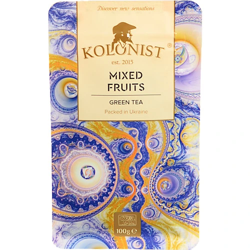 Чай Kolonist 100г фруктовий мікс black and green
