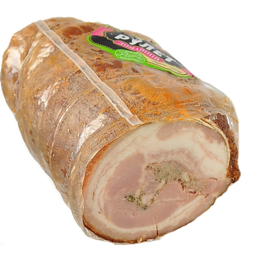 Рулет [Зоря Дніпраk [Домашнійk варено-копчений, вищий гатунок, вакуумна упаковка