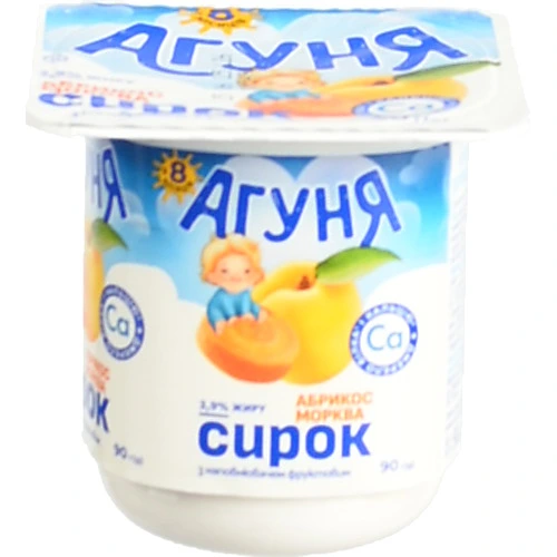 Сирок Агуня 90г 3.9% Абрикос-Морква