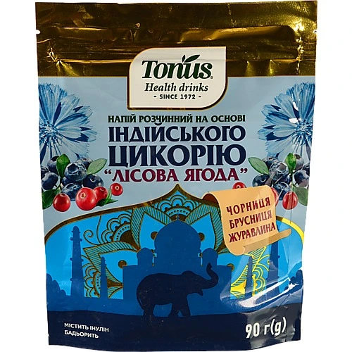 Напій розчинний на основі індійського цикорію та ячменю Лісова ягода Tonus д/п 90г