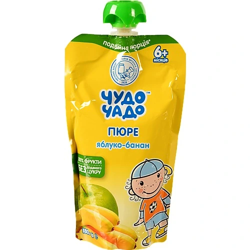 Пюре Чудо-Чадо Яблуко-Банан 180г